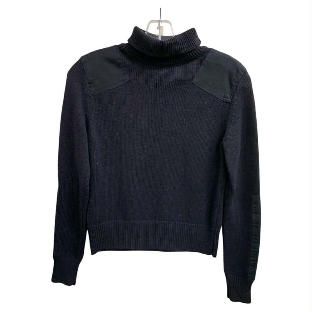 Zara Knit Black Cowl Neck Sweater Size M